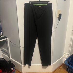 Izod Classic Black Dress Pants for Men